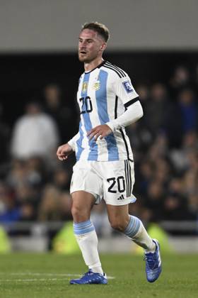 BUENOS AIRES, ARGENTINA - OCTOBER 12: Alexis Mac Allister of Argentina during the FIFA World Cup, WM, Weltmeisterschaft, Fussball 2026 Qualifier match between Argentina and Paraguay at Estadio Mas Monumental Antonio Vespucio Liberti on October 12, 2023 in Buenos Aires, Arg Argentina v Paraguay : FIFA World Cup 2026 Qualifier match Copyright: xDiegoxHalisz SFSIx