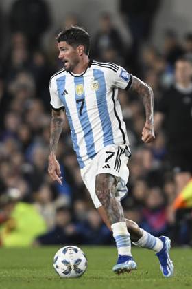 BUENOS AIRES, ARGENTINA - OCTOBER 12: Rodrigo De Paul of Argentina during the FIFA World Cup, WM, Weltmeisterschaft, Fussball 2026 Qualifier match between Argentina and Paraguay at Estadio Mas Monumental Antonio Vespucio Liberti on October 12, 2023 in Buenos Aires, Arg Argentina v Paraguay : FIFA World Cup 2026 Qualifier match Copyright: xDiegoxHalisz SFSIx
