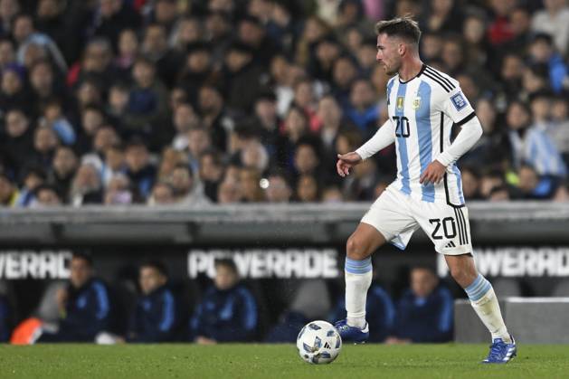 BUENOS AIRES, ARGENTINA - OCTOBER 12: Alexis Mac Allister of Argentina during the FIFA World Cup, WM, Weltmeisterschaft, Fussball 2026 Qualifier match between Argentina and Paraguay at Estadio Mas Monumental Antonio Vespucio Liberti on October 12, 2023 in Buenos Aires, Arg Argentina v Paraguay : FIFA World Cup 2026 Qualifier match Copyright: xDiegoxHalisz SFSIx