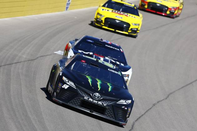LAS VEGAS, NV - OCTOBER 15: Ty Gibbs ( 54 Joe Gibbs Racing Monster Energy Toyota) AUTO: OCT 15 NASCAR, Motorsport, USA Cup Series Playoff South Point 400 EDITORIAL USE ONLY Icon231015049