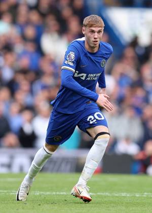 London, England, 28th October 2023. Cole Palmer of Chelsea during the Premier League match at Stamford Bridge, London. Picture credit should read: Paul Terry Sportimage EDITORIAL USE ONLY. No use with unauthorised audio, video, data, fixture lists, club league logos or live services. Online in-match use limited to 120 images, no video emulation. No use in betting, games or single club league player publications. SPI-2685-0099
