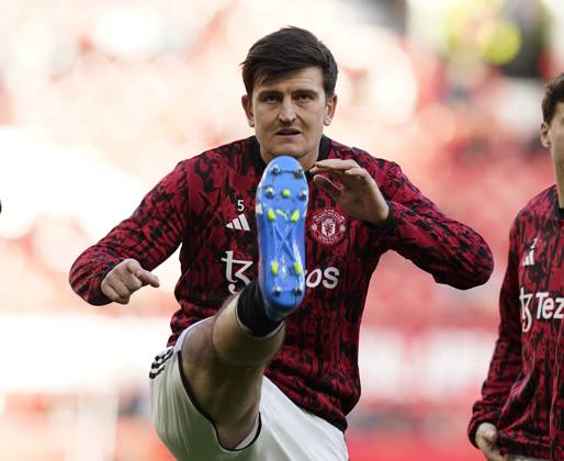 Manchester, England, 29th October 2023. Harry Maguire of Manchester United, ManU during the Premier League match at Old Trafford, Manchester. Picture credit should read: Andrew Yates Sportimage EDITORIAL USE ONLY. No use with unauthorised audio, video, data, fixture lists, club league logos or live services. Online in-match use limited to 120 images, no video emulation. No use in betting, games or single club league player publications. SPI-2690-0002