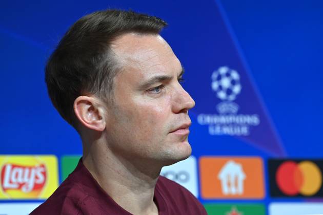 Manuel NEUER Goalkeeper Bayern Muenchen , single picture,cropped single motif,portrait,portrait,portrait Football Champions League Group Stage 4 Matchday FC Bayern Muenchen Galatasaray Istanbul PRESS CONFERENCE on 07 11 2023, Â