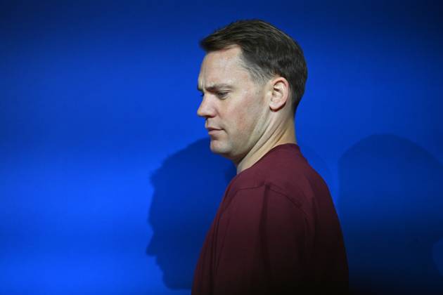 Manuel NEUER Goalkeeper Bayern Muenchen , single picture,cropped single motif,portrait,portrait,portrait Football Champions League Group Stage 4 Matchday FC Bayern Muenchen Galatasaray Istanbul PRESS CONFERENCE on 07 11 2023, Â