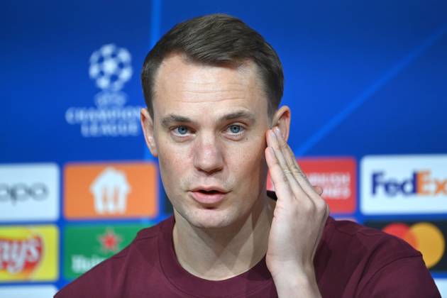 Manuel NEUER Goalkeeper Bayern Muenchen , single picture,cropped single motif,portrait,portrait,portrait Football Champions League Group Stage 4 Matchday FC Bayern Muenchen Galatasaray Istanbul PRESS CONFERENCE on 07 11 2023, Â