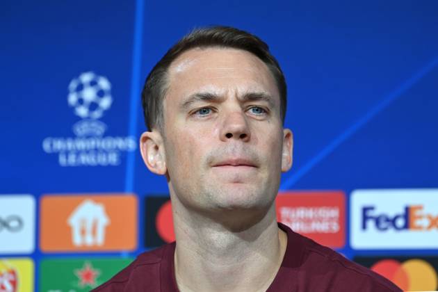 Manuel NEUER Goalkeeper Bayern Muenchen , single picture,cropped single motif,portrait,portrait,portrait Football Champions League Group Stage 4 Matchday FC Bayern Muenchen Galatasaray Istanbul PRESS CONFERENCE on 07 11 2023, Â
