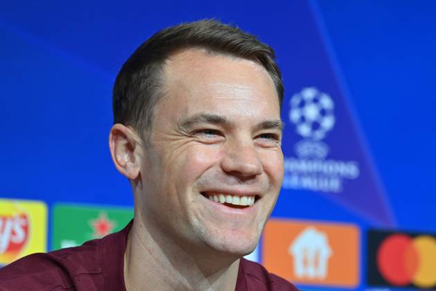 Manuel NEUER Goalkeeper Bayern Muenchen , single picture,cropped single motif,portrait,portrait,portrait Football Champions League Group Stage 4 Matchday FC Bayern Muenchen Galatasaray Istanbul PRESS CONFERENCE on 07 11 2023, Â