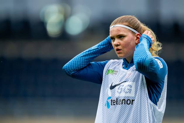 240220 Signe Gaupset of the Norwegian women s national football team during a training session on February 20, 2024 in Stavanger Photo Vegard Grott BILDBYRAN kod VG VG0576 bbeng fotboll football soccer fotball norge norway women dam nations league träning practice training trening  Copyright: VEGARDxGRoTT BB240220VG017