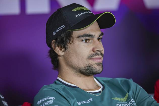 STROLL Lance can , Aston Martin F1 Team AMR24, portrait, press conference during the Formula 1 Aramco pre season testing 2024 of the 2024 FIA Formula One World Championship from February 21 to 23, 2024 on the Bahrain International Circuit, in Sakhir, Bahrain Photo Eric Alonso DPPI F1 Pre season Testing in Bahrain at Bahrain International Circuit on February 22, 2024 in Sakhir, Bahrain Photo by HOCH ZWEI Sakhir Sakhir Bahrain Bahrain