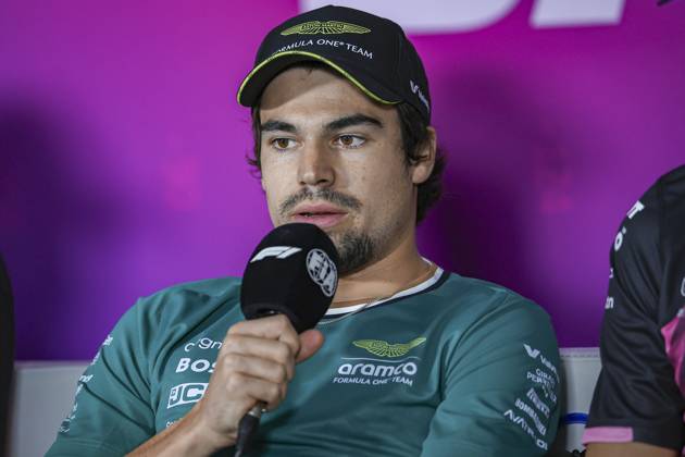 STROLL Lance can , Aston Martin F1 Team AMR24, portrait, press conference during the Formula 1 Aramco pre season testing 2024 of the 2024 FIA Formula One World Championship from February 21 to 23, 2024 on the Bahrain International Circuit, in Sakhir, Bahrain Photo Eric Alonso DPPI F1 Pre season Testing in Bahrain at Bahrain International Circuit on February 22, 2024 in Sakhir, Bahrain Photo by HOCH ZWEI Sakhir Sakhir Bahrain Bahrain