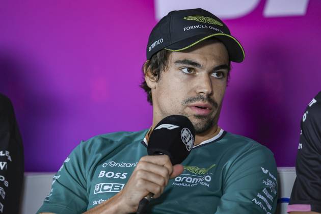 STROLL Lance can , Aston Martin F1 Team AMR24, portrait, press conference during the Formula 1 Aramco pre season testing 2024 of the 2024 FIA Formula One World Championship from February 21 to 23, 2024 on the Bahrain International Circuit, in Sakhir, Bahrain Photo Eric Alonso DPPI F1 Pre season Testing in Bahrain at Bahrain International Circuit on February 22, 2024 in Sakhir, Bahrain Photo by HOCH ZWEI Sakhir Sakhir Bahrain Bahrain
