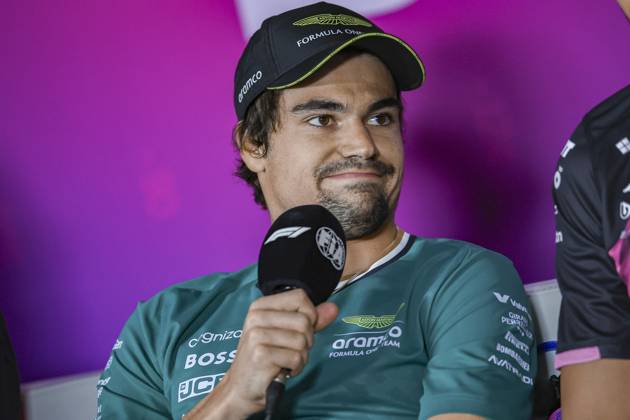 STROLL Lance can , Aston Martin F1 Team AMR24, portrait, press conference during the Formula 1 Aramco pre season testing 2024 of the 2024 FIA Formula One World Championship from February 21 to 23, 2024 on the Bahrain International Circuit, in Sakhir, Bahrain Photo Eric Alonso DPPI F1 Pre season Testing in Bahrain at Bahrain International Circuit on February 22, 2024 in Sakhir, Bahrain Photo by HOCH ZWEI Sakhir Sakhir Bahrain Bahrain