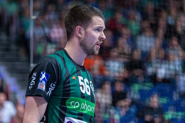 Hannes Feise TSV Hannover Burgdorf, No. 56 v l , TSV Hannover Burgdorf green against TVB Stuttgart blue on matchday 24 of the 2023 2024 season in the LIQUI MOLY Handball Bundesliga 29 02 2024, ZAG Arena Hannover, GER , Copyright: xJanxGuentherx xTSVxHannover-Burgdorfx