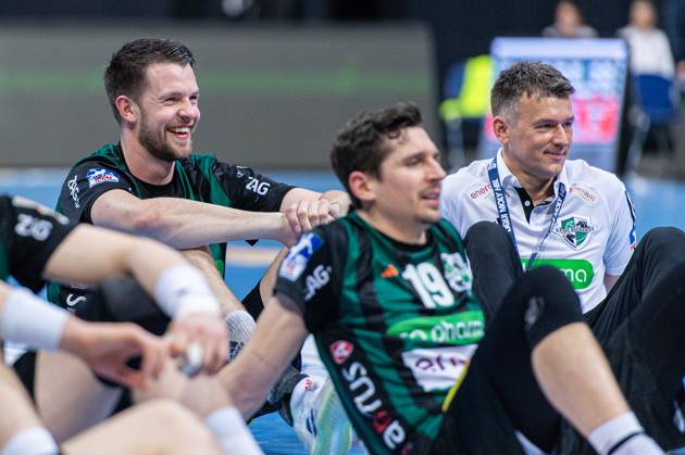 Hannes Feise TSV Hannover Burgdorf, No. 56 v l , TSV Hannover Burgdorf green against TVB Stuttgart blue on matchday 24 of the 2023 2024 season in the LIQUI MOLY Handball Bundesliga 29 02 2024, ZAG Arena Hannover, GER , Copyright: xJanxGuentherx xTSVxHannover-Burgdorfx