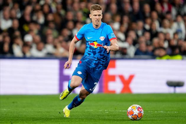 ESP: Real Madrid v RB Leipzig. UEFA Champions League match. Round of 16. Dani Olmo of RB Leipzigduring the UEFA Champions League match, Round of 16, second leg, between Real Madrid and RB Leipzig played at Santiago Bernabeu Stadium on March 6, 2023 in Madrid Spain. kpng Copyright: xBaguxBlancox xPRESSINPHOTOx PS_240306_335