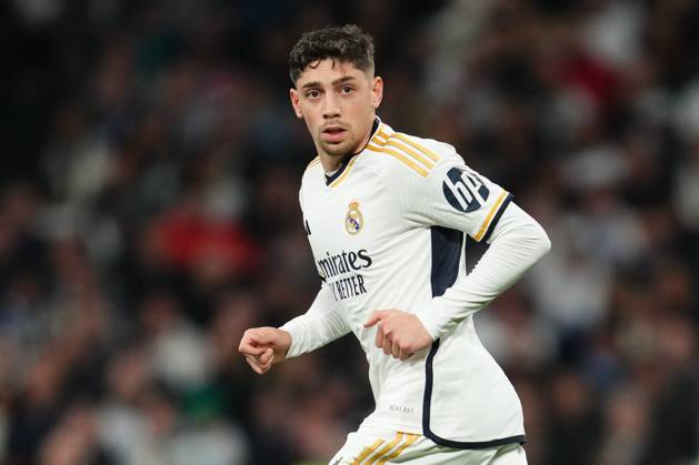 ESP: Real Madrid v RB Leipzig. UEFA Champions League match. Round of 16. Fede Valverde of Real Madridduring the UEFA Champions League match, Round of 16, second leg, between Real Madrid and RB Leipzig played at Santiago Bernabeu Stadium on March 6, 2023 in Madrid Spain. kpng Copyright: xBaguxBlancox xPRESSINPHOTOx PS_240306_405