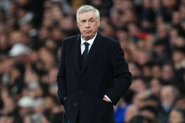 ESP: Real Madrid v RB Leipzig. UEFA Champions League match. Round of 16. Real Madrid head coach Carlo Ancelottiduring the UEFA Champions League match, Round of 16, second leg, between Real Madrid and RB Leipzig played at Santiago Bernabeu Stadium on March 6, 2023 in Madrid Spain. kpng Copyright: xBaguxBlancox xPRESSINPHOTOx PS_240306_406