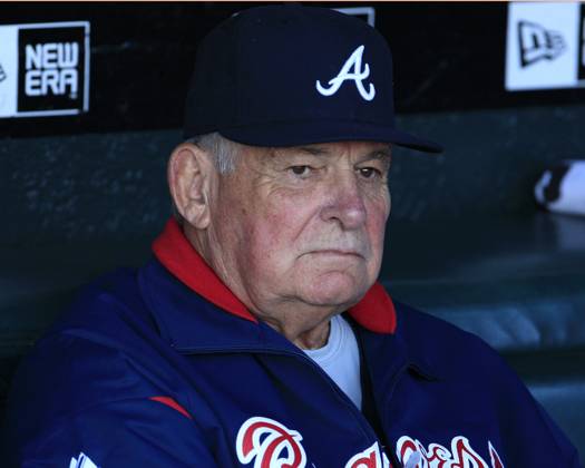 MLB, Baseball Herren, USA National League Division Series Atlanta Braves vs San Francisco Giants OCT 08 October 08, 2010: San Francisco,CA. Braves Manager Bobby Cox 6, before the National League Division Series game 2, between the Wild Card Atlanta Braves and the National League West San Francisco Giants at AT&T Park in San Francisco,California. The Braves beat the Giants in 11 innings 5-4. Jeff Trouette CSM.(Credit Image: Â Jeff Trouette Cal Media) San Francisco California U.S. EDITORIAL USE ONLY Copyright: xx ZUMA-20101008_zaf_cj3_003.jpg JeffxTrouettex csmphoto371876