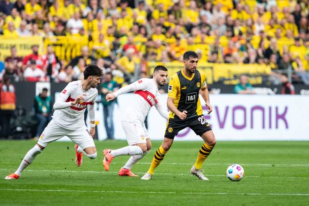 1 Soccer Bundesliga 28 Matchday Borussia Dortmund VfB Stuttgart 06 04 2024 Emre Can Borussia Dortmund, 23 1 Soccer Bundesliga 28 Matchday Borussia Dortmund VfB Stuttgart Signal Iduna Park, Dortmund 06 04 2024 Copyright: xBEAUTIFULxSPORTS Buriakovx