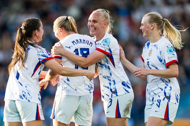 240604 Frida Maanum of Norway celebrates after scoring the 1 1 goal during the UEFA Women s Euro Qualifier football match between Italy and Norway on June 4, 2024 in Ferrara Photo Marius Simensen BILDBYRAN COP 238 bbeng dam em kvalisering em kvalifisering kvinner em kvalik football fotball italy jubel landskamp norge norway soccer uefa euro qualifier Copyright: MARIUSxSIMENSEN BB240604BB494
