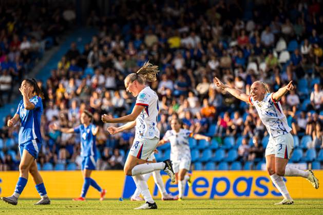 240604 Frida Maanum of Norway celebrates after scoring the 1 1 goal during the UEFA Women s Euro Qualifier football match between Italy and Norway on June 4, 2024 in Ferrara Photo Marius Simensen BILDBYRAN COP 238 bbeng dam em kvalisering em kvalifisering kvinner em kvalik football fotball italy jubel landskamp norge norway soccer uefa euro qualifier Copyright: MARIUSxSIMENSEN BB240604BB516
