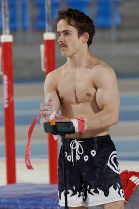 Belgian gymnast Glen Cuyle pictured during a visit to the Team Belgium Base Camp of the Belgian Olympic Committee BOIC - COIB in Gent on Monday 01 July 2024, where athletes will prepare for the Paris 2024 Olympic Games, Olympische Spiele, Olympia, OS KURTxDESPLENTER  x95647083x