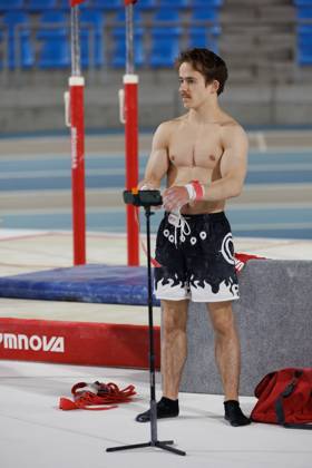 Belgian gymnast Glen Cuyle pictured during a visit to the Team Belgium Base Camp of the Belgian Olympic Committee BOIC - COIB in Gent on Monday 01 July 2024, where athletes will prepare for the Paris 2024 Olympic Games, Olympische Spiele, Olympia, OS KURTxDESPLENTER  x95647091x