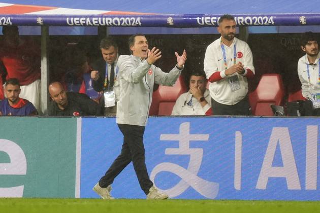 Turkey s head coach Vincenzo Montella during the Euro 2024 soccer match between Austria and Turkey at the Red Bull Arena -Round of 16, Leipzig, Germany - Tuesday July 02, 2024. - Soccer .  Copyright: xFabioxFerrari LaPressex