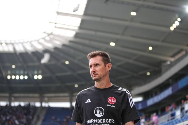Miroslav Klose 1 FC Nuernberg, Head Coach Karlsruher SC vs 1 FC Nuernberg, Football, 2 Liga, 1 Matchday, 2024 2025, 03 08 2024 , DFL REGULATIONS PROHIBIT ANY USE OF PHOTOGRAPHS AS IMAGE SEQUENCES AND OR QUASI VIDEO Karlsruher SC vs 1 FC Nuernberg, Football, 2 Liga, 1 Matchday, 2024 2025, 03 08 2024 Karlsruhe Copyright: xEibner-Pressefoto JanxPrihodax EP_JPA