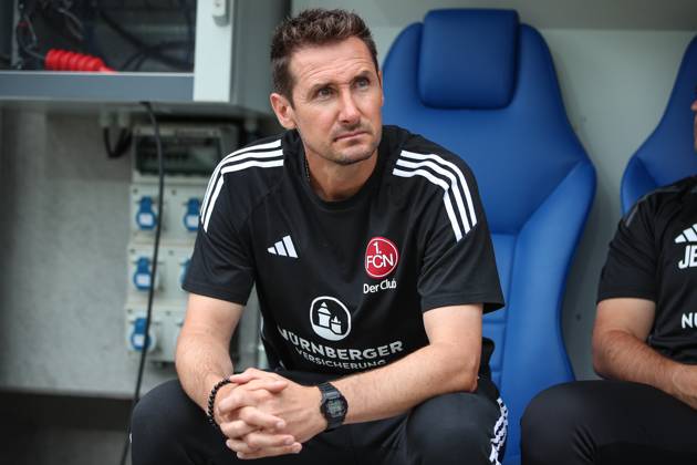 Miroslav Klose 1 FC Nuernberg, Head Coach Karlsruher SC vs 1 FC Nuernberg, Football, 2 Liga, 1 Matchday, 2024 2025, 03 08 2024 , DFL REGULATIONS PROHIBIT ANY USE OF PHOTOGRAPHS AS IMAGE SEQUENCES AND OR QUASI VIDEO Karlsruher SC vs 1 FC Nuernberg, Football, 2 Liga, 1 Matchday, 2024 2025, 03 08 2024 Karlsruhe Copyright: xEibner-Pressefoto JanxPrihodax EP_JPA