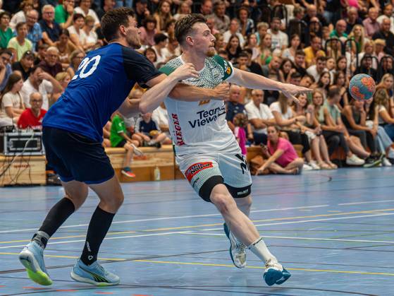 Erik Persson Frisch Auf Goeppingen, 22 in duel, Frisch Auf Goeppingen vs TV Grosswallstadt, Charity match, Handball, Men, 03 08 2024 Frisch Auf Goeppingen vs TV Grosswallstadt, Charity match, Handball, Men, 03 08 2024 Ebersbach an der Fils Copyright: xEIBNER MichaelxSchmidtx EP_MST