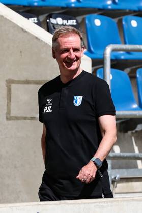 Coach Petrik Sander 1 FC Magdeburg Soccer NOFV Oberliga Süd portrait appointment 2023 2024 official photo session 1 FC Magdeburg U23 at the MDCC Arena in Magdeburg Germany, Soccer, Men, GER, 26 07 2023 Christian Schroedter