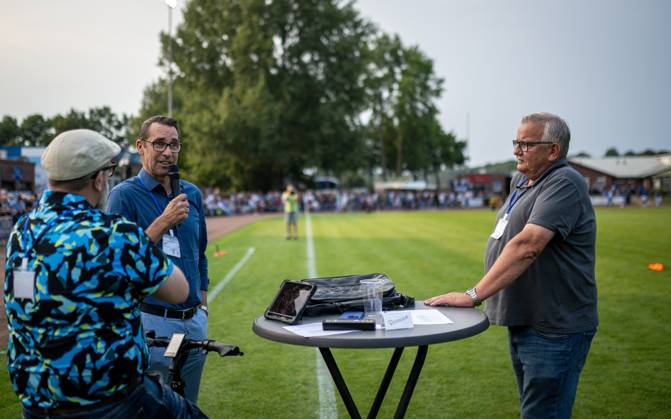 Football, Season 2024 2025, Niederrheinpokal 20 08 2023, 01 Round, Men, BW Dingden white vs MSV Duisburg black v l Michael Preetz MSV Duisburg , Johannes Buers BW Dingden Hamminkeln Sportanlage BW Dingden Nordrhein Westfalen Germany 240820_fb_bw-dingden_msv-duisburg_32274