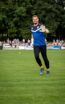 Soccer, Season 2024 2025, Niederrheinpokal 20 08 2023, 01 Round, Men, BW Dingden white vs MSV Duisburg black Johannes Buers Goalkeeper BW Dingden , Hamminkeln Sportanlage BW Dingden Nordrhein Westfalen Germany 240820_fb_bw-dingden_msv-duisburg_32270