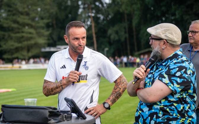 Football, Season 2024 2025, Niederrheinpokal 20 08 2023, 01 Round, Men, BW Dingden white vs MSV Duisburg black Dietmar Hirsch Coach MSV Duisburg , Hamminkeln Sportanlage BW Dingden Nordrhein Westfalen Germany 240820_fb_bw-dingden_msv-duisburg_32273