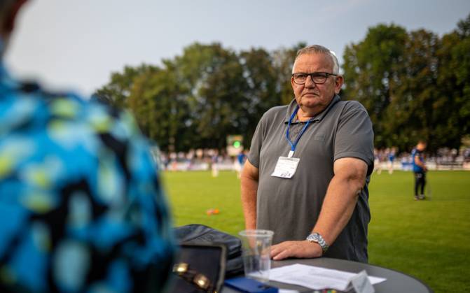 Soccer, Season 2024 2025, Niederrheinpokal 20 08 2023, 01 Round, Men, BW Dingden white vs MSV Duisburg black Johannes Buers BW Dingden , Hamminkeln Sportanlage BW Dingden Nordrhein Westfalen Germany 240820_fb_bw-dingden_msv-duisburg_32280