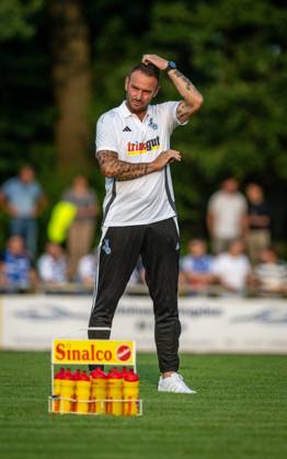 Football, Season 2024 2025, Niederrheinpokal 20 08 2023, 01 Round, Men, BW Dingden white vs MSV Duisburg black Dietmar Hirsch Coach MSV Duisburg , Hamminkeln Sportanlage BW Dingden Nordrhein Westfalen Germany 240820_fb_bw-dingden_msv-duisburg_32283