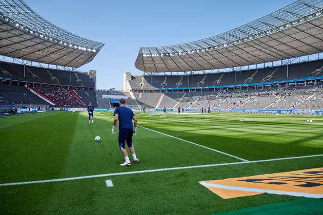 Mood picture Olympiastadion Berlin, GER, Hertha BSC vs SSV Jahn Regensburg, Soccer Men, 2 Bundesliga, Season 2024 2025, 03 Matchday, 24 08 2024 DFL REGULATIONS PROHIBIT ANY USE OF PHOTOGRAPHS AS IMAGE SEQUENCES AND OR QUASI VIDEO GER, Hertha BSC vs SSV Jahn Regensburg, Soccer Men, 2 Bundesliga, Season 2024 2025, 03 Matchday, 24 08 2024 Berlin Copyright: xEibner-Pressefotox xClaudiusxRauchx EP_CRH