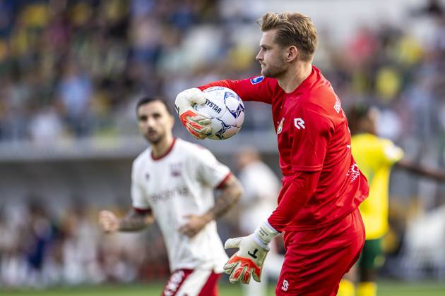 SITTARD - Fortuna Sittard goalkeeper Mattijs Branderhorst during the Dutch Eredivisie match between Fortuna Sittard and NEC Nijmegen at the Fortuna Sittard Stadium on August 31, 2024 in Sittard, Netherlands. ANP MARCEL VAN HOORN Dutch Eredivisie 2024 25 xVIxANPxSportx xxANPxIVx 507234006 originalFilename: 507234006