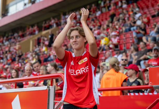 Soccer, Women, Test match, Season 2024 2025, 1 FC Union Berlin SV Werder Bremen, Zita Rurack 1 Women 1 FC Union at the team presentation, 03 08 2024, Copyright: xMatthiasxKochx