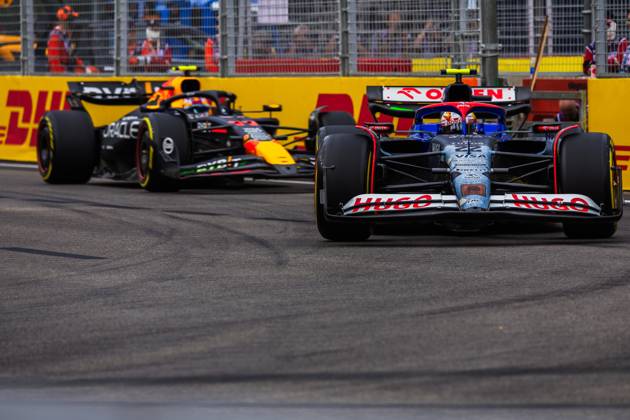 Marina Bay Street Circuit, Singapore, Singapore. 21.September.2024; Yuki Tsunoda of Japan and Visa Cash App RB Formula One Team during Formula One Singapore Grand Prix  (267349505)