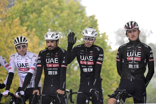 Paris-Tours cycling race 2024 TOURS, FRANCE - OCTOBER 06 : Oliveira Ivo (POR) of UAE Team Emirates during the UCI Pro Series Paris-Tours cycling race with start in Chartres and finish in Tours (214km) on October 6, 2024 in Tours, France, 06 10 2024 Tours France Copyright: xPeterxDexVoechtx