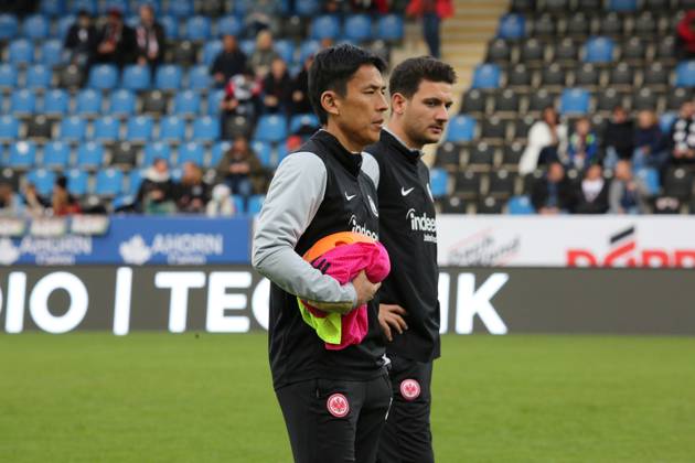 06 10 2024 xmgoodx Frankfurt am Main, PSD Bank Arena Regionalliga Südwest Season 2024 2025 Eintracht Frankfurt II Kickers Offenbach OFC Eintracht Frankfurt II Co Coach Makoto Hasebe