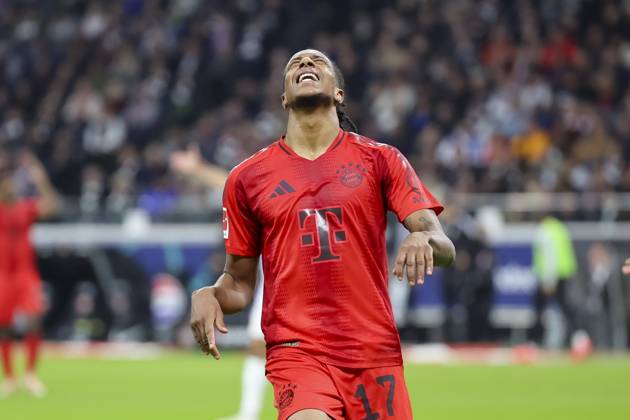 Michael Olise FC Bayern Muenchen looks disappointed, Bundesliga, Eintracht Frankfurt v FC Bayern München, Deutsche Bank Park, October 06, 2024 in Frankfurt am Main, Germany Photo by Marco Steinbrenner DeFodi Images Michael Olise FC Bayern Muenchen looks disappointed, Bundesliga, Eintracht Frankfurt v FC Bayern München, Deutsche Bank Park, October 6, 2024 in Frankfurt am Main, Germany Photo by Marco Steinbrenner DeFodi Images DFL regulations prohibit any use of photographs as image sequences and or quasi video Defodi 700 frank muenchen 202401006 107 Defodi-700 DFL regulations prohibit any use of photographs as image sequences and or quasi-video.