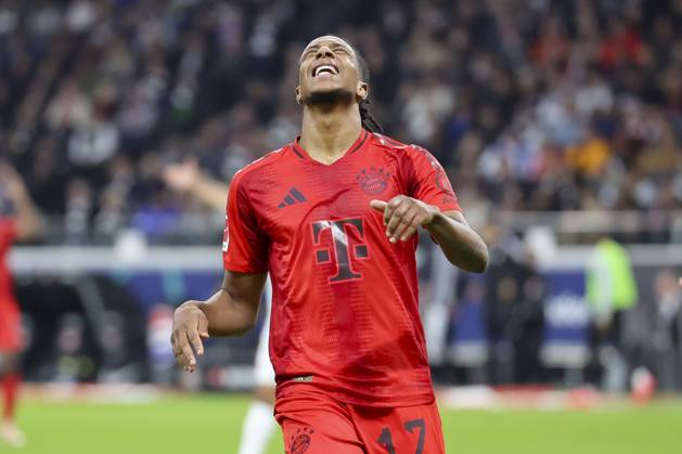 Michael Olise FC Bayern Muenchen looks disappointed, Bundesliga, Eintracht Frankfurt v FC Bayern München, Deutsche Bank Park, October 06, 2024 in Frankfurt am Main, Germany Photo by Marco Steinbrenner DeFodi Images Michael Olise FC Bayern Muenchen looks disappointed, Bundesliga, Eintracht Frankfurt v FC Bayern München, Deutsche Bank Park, October 6, 2024 in Frankfurt am Main, Germany Photo by Marco Steinbrenner DeFodi Images DFL regulations prohibit any use of photographs as image sequences and or quasi video Defodi 700 frank muenchen 202401006 206 Defodi-700 DFL regulations prohibit any use of photographs as image sequences and or quasi-video.