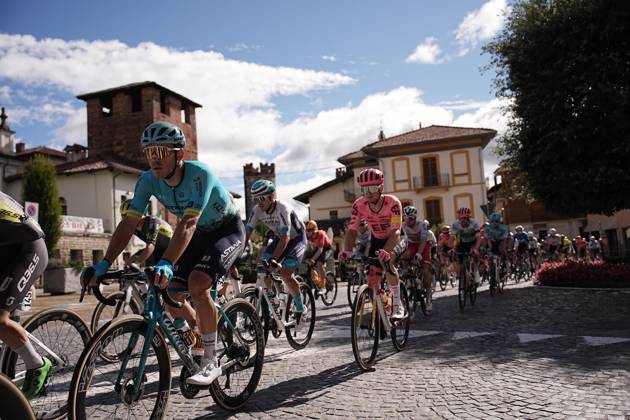 The pack rides during the 108th edition of the Gran Piemonte 2024 a 182 km one day race from Valdengo to Borgomanero on October 10, 2024, Italy.  Copyright: xMarcoxAlpozzi LaPressex