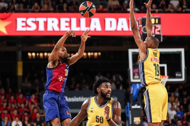 October 11, 2024, Barcelona, Barcelona, Spain: Kevin Punter of FC Barcelona, Barca in action during the Turkish Airlines Euroleague, match played between FC Barcelona and Alba Berlin at Palau Blaugrana on October 11, 2024 in Barcelona, Spain. Barcelona Spain - ZUMAa181 20241011_zaa_a181_050 Copyright: xJavierxBorregox