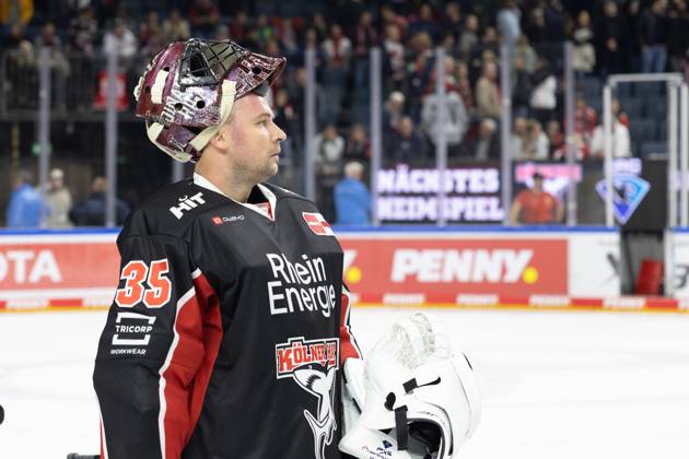 PENNY DEL 1 Kölner Haie Schwenninger Wild Wings Cologne, 11 10 2024 Julius Hudacek Kölner Haie, 35 PENNY DEL 1 Kölner Haie Schwenninger Wild Wings on 11 10 2024 at the Lanxess Arena in Cologne Germany Copyright: xBEAUTIFULxSPORTS AndreasxDickx
