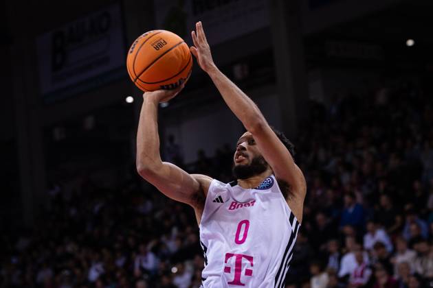 Basketball Champions League, Telekom Baskets Bonn vs AEK Betsson BC, 15 10 2024 Darius McGhee Telekom Baskets Bonn 0 scores from all positions Basketball Champions League, Telekom Baskets Bonn vs AEK Betsson BC, 15 10 2024, Telekom Dome, Bonn Copyright: xBEAUTIFULxSPORTS Derixx