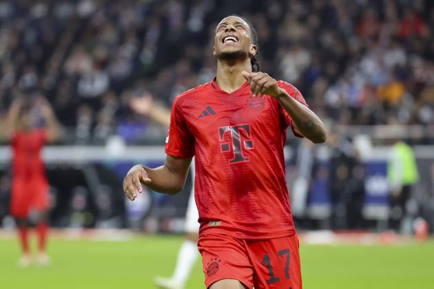 Michael Olise FC Bayern Muenchen looks disappointed, Bundesliga, Eintracht Frankfurt v FC Bayern München, Deutsche Bank Park, October 06, 2024 in Frankfurt am Main, Germany Photo by Marco Steinbrenner DeFodi Images Michael Olise FC Bayern Muenchen looks disappointed, Bundesliga, Eintracht Frankfurt v FC Bayern München, Deutsche Bank Park, October 6, 2024 in Frankfurt am Main, Germany Photo by Marco Steinbrenner DeFodi Images DFL regulations prohibit any use of photographs as image sequences and or quasi video not used in POL SRB CRO FRA GBR NED ITA USA Defodi 700 frank muenchen 202401006 435 Defodi-700 not used in POL SRB CRO FRA GBR NED ITA USA DFL regulations prohibit any use of photographs as image sequences and or quasi-video.